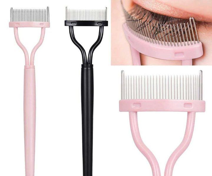 شانه مژه دندانها فلزی جداکننده ریمل