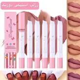 رژ لب و خط لب استیکی دورنگ