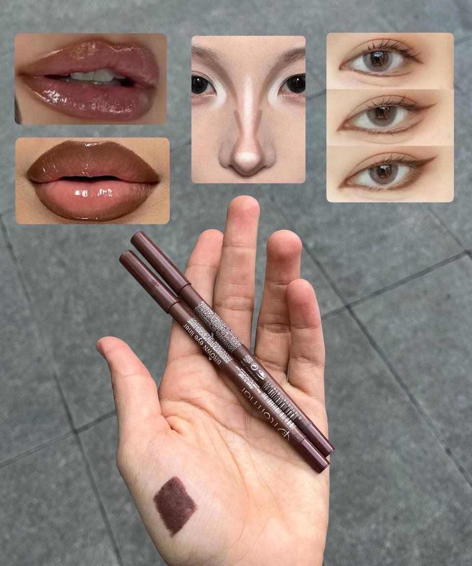 خط لب قهوه ای فلومار